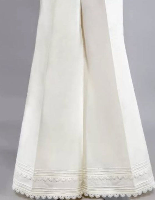 Lace with pintex bell bottom