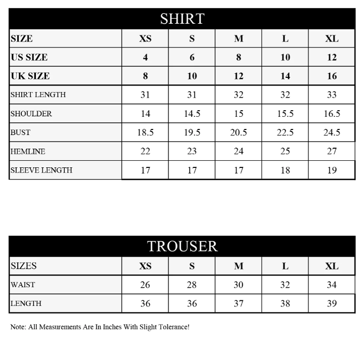 Black stitched 2 piece shirt trouser