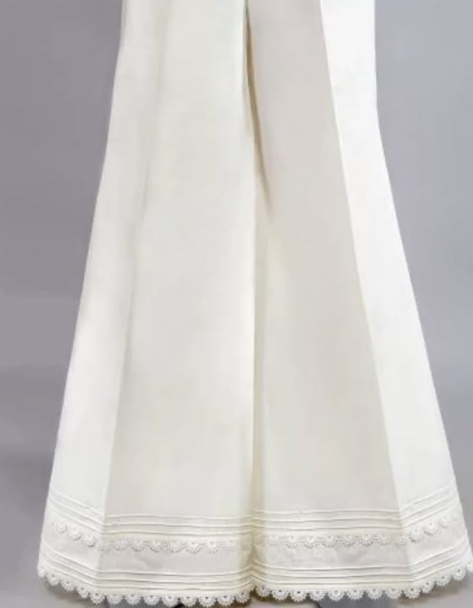 Lace with pintex bell bottom