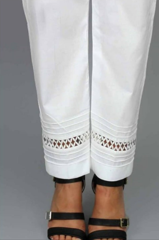 Lace and pintex  trouser