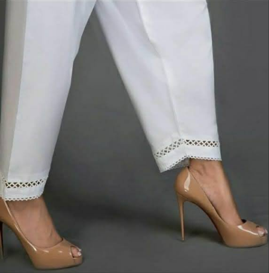 Zigzag lace belt shalwar