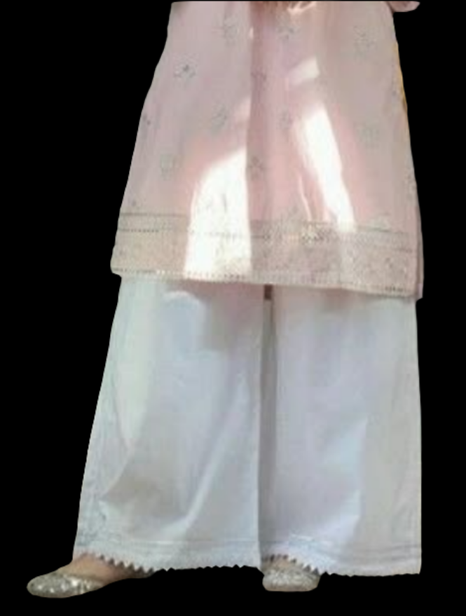 Zari lace plazo