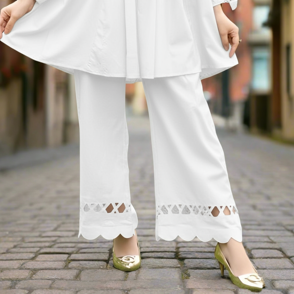 Cross strips style plazo