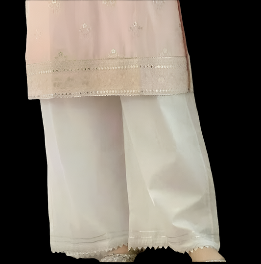 Zari lace plazo
