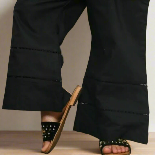 Central lace bell bottom