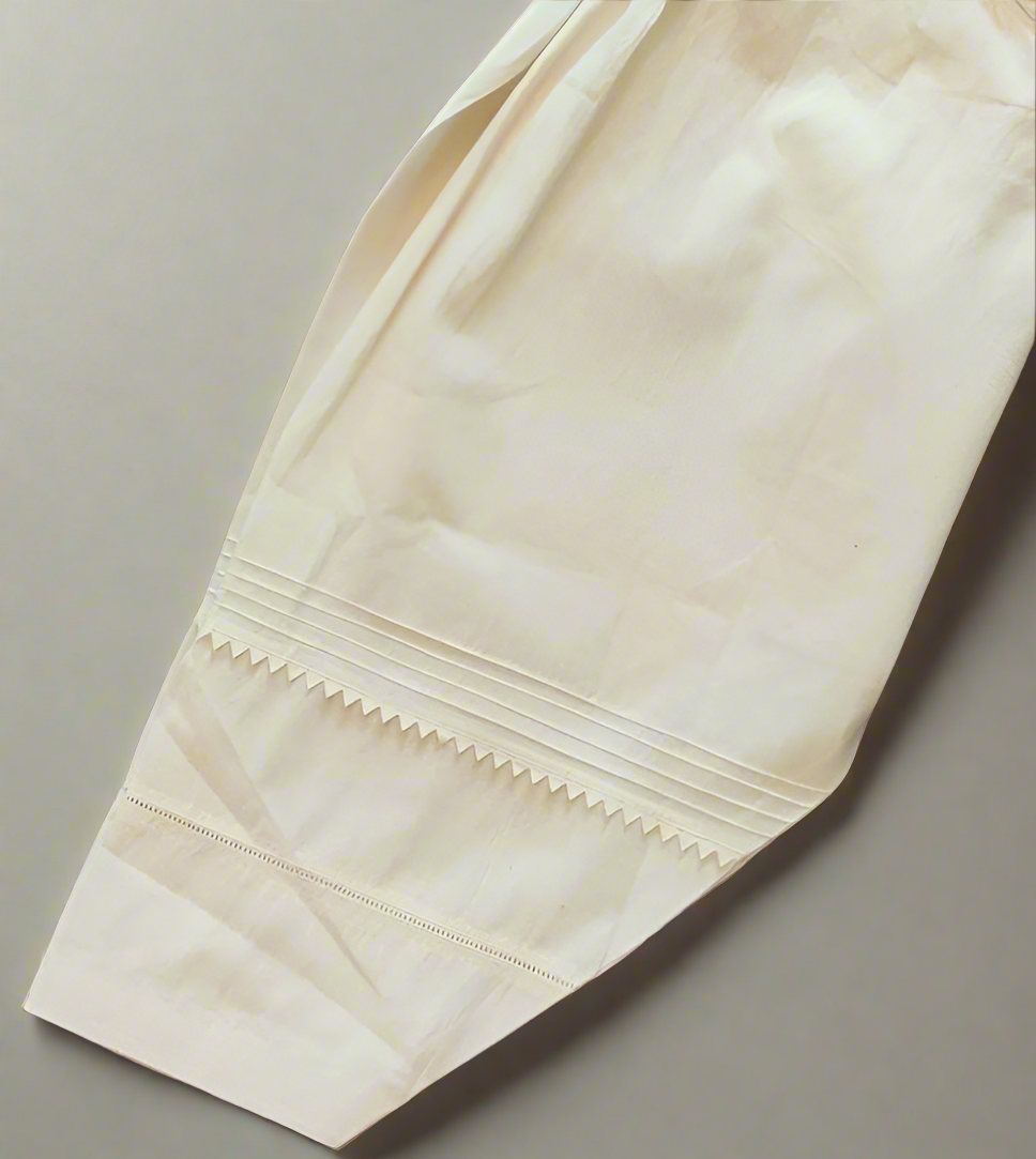 Lace belt shalwar with pintex