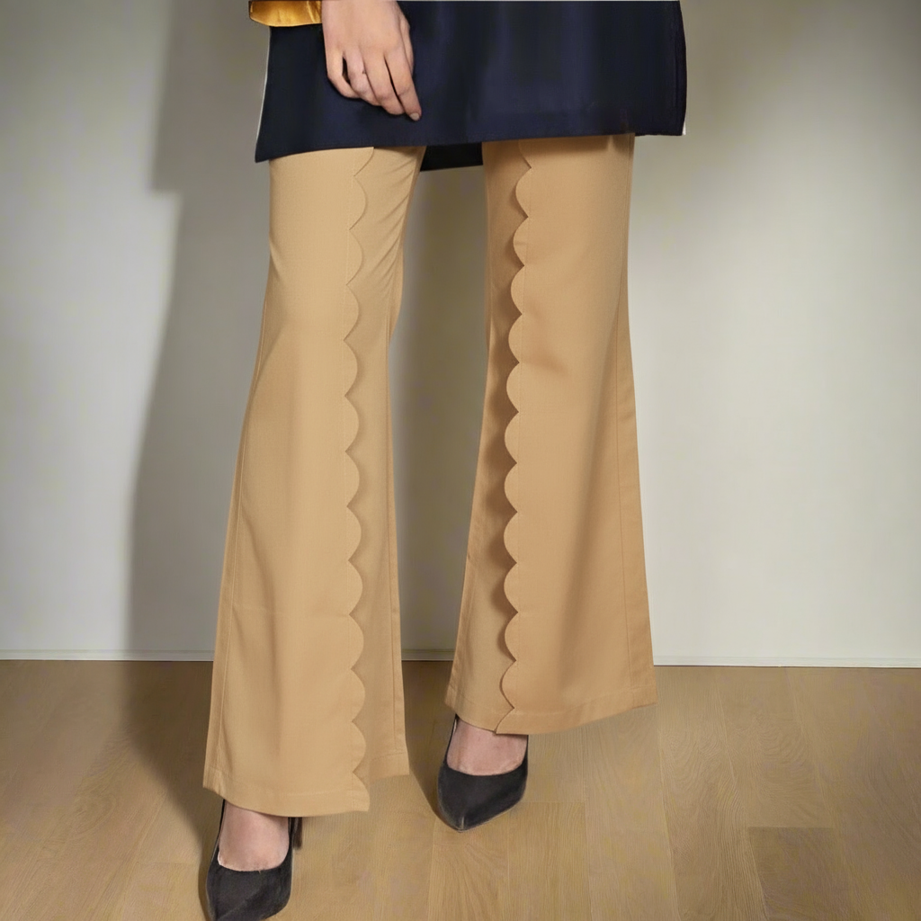 Stylist curly design bell bottom