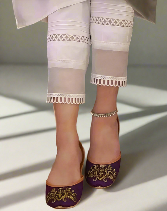 Organza u lace with pintex trouser