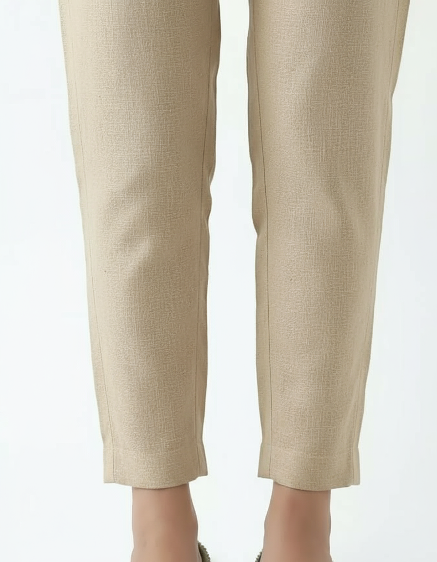 Khaddar straight trousers