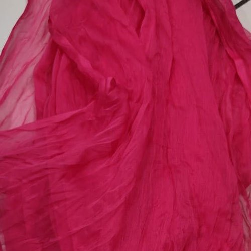 Georgette  lace duppatta