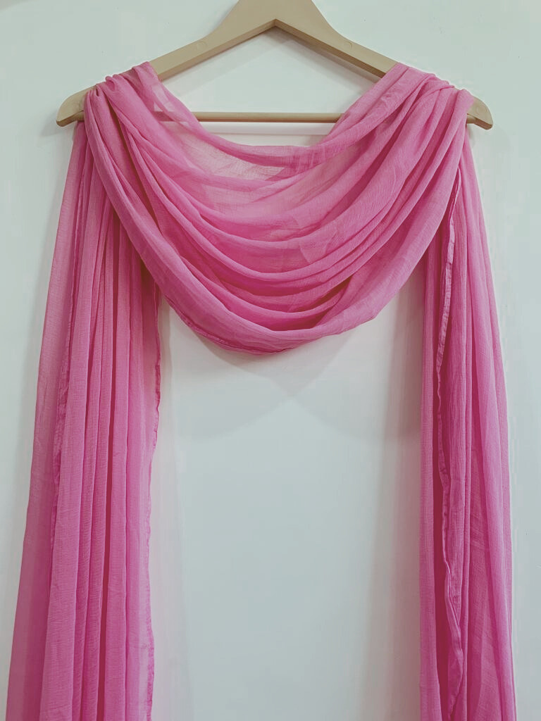 Georgette  lace duppatta