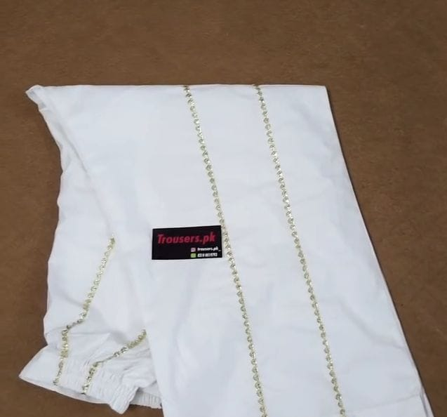 Fancy zari lace plazo