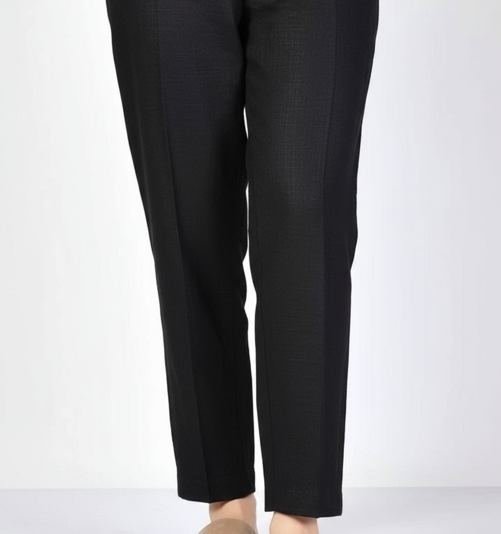 Khaddar straight trousers