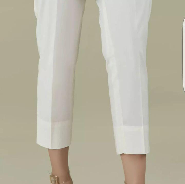Basic straight trousers