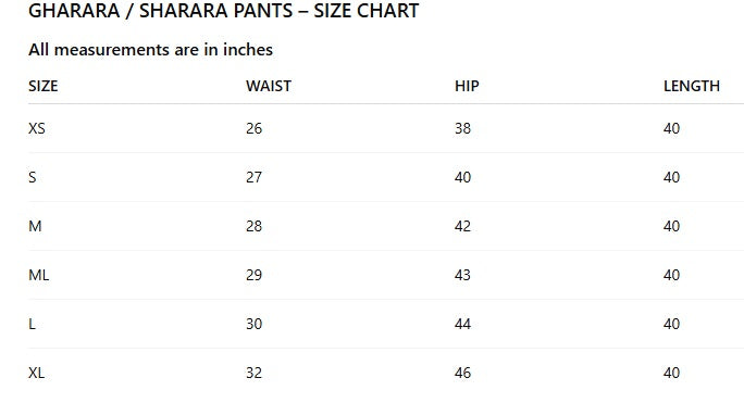 Embellished Gharara pants