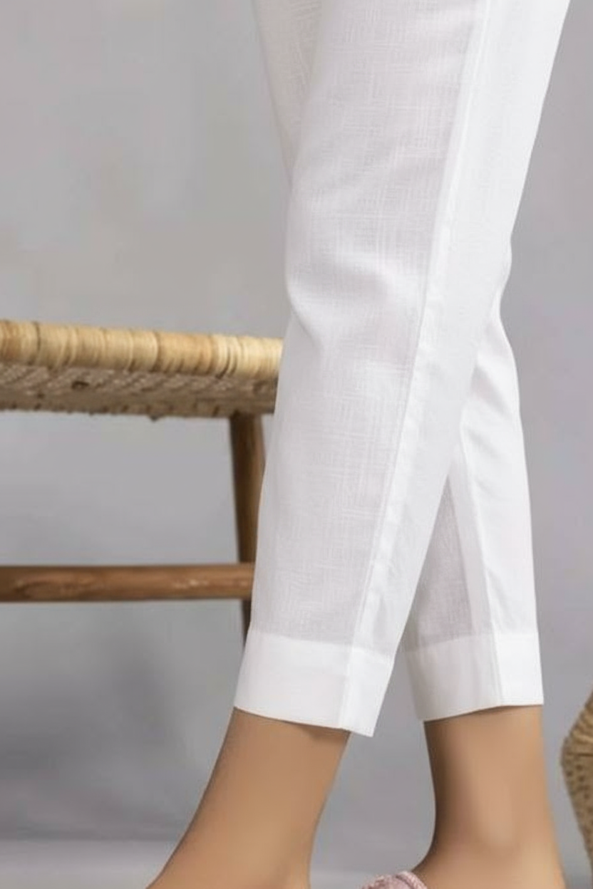 Khaddar straight trousers